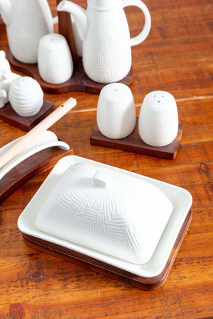 Carraig Donn Cable Knit Butter Dish