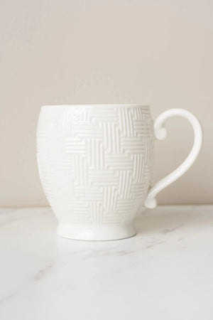 Carraig Donn Cable Knit Mug Set of 6 with Mug Tree Stand