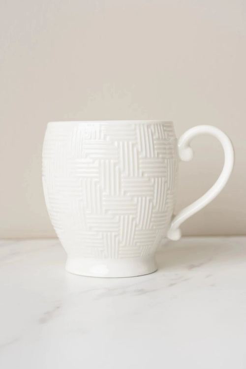 Carraig Donn Cable Knit Mug Set of 6 with Mug Tree Stand