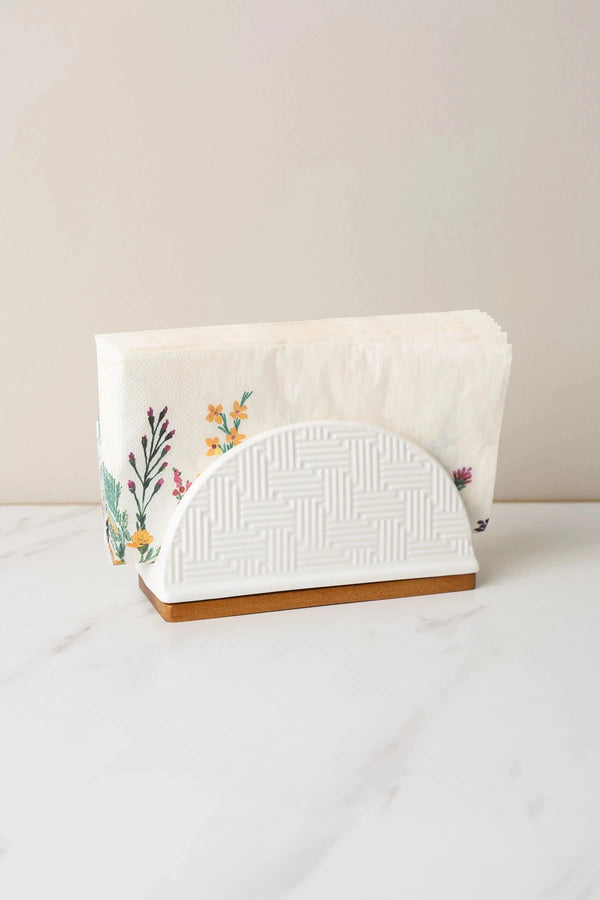 Carraig Donn Cable Knit Napkin Holder