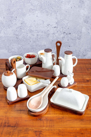 Carraig Donn Cable Knit Sugar And Creamer