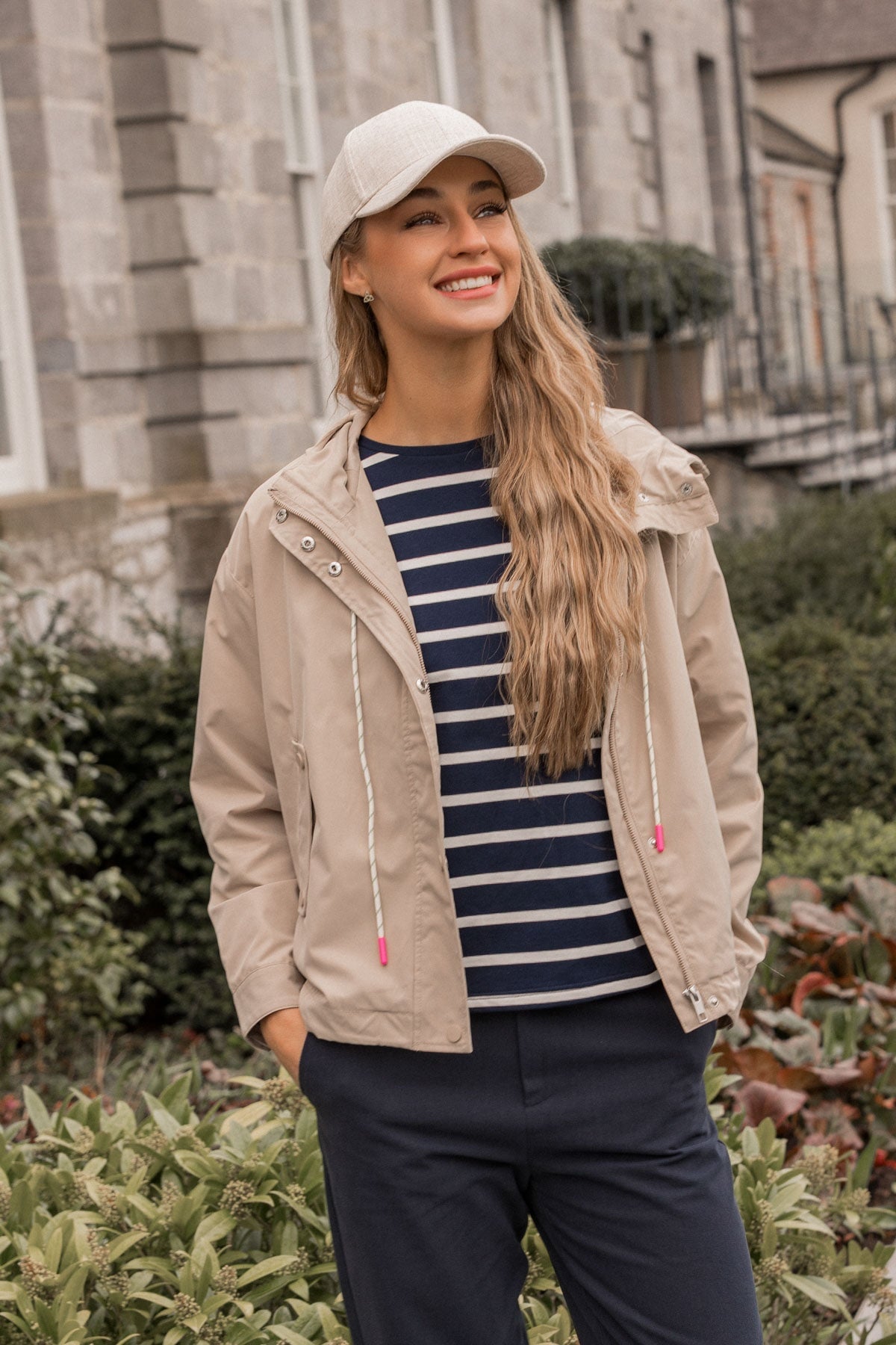 Camel Cropped Hooded Parka
