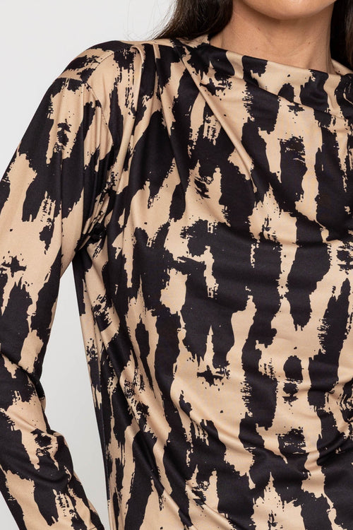 Carraig Donn Camel Soft Touch Long Sleeve Top