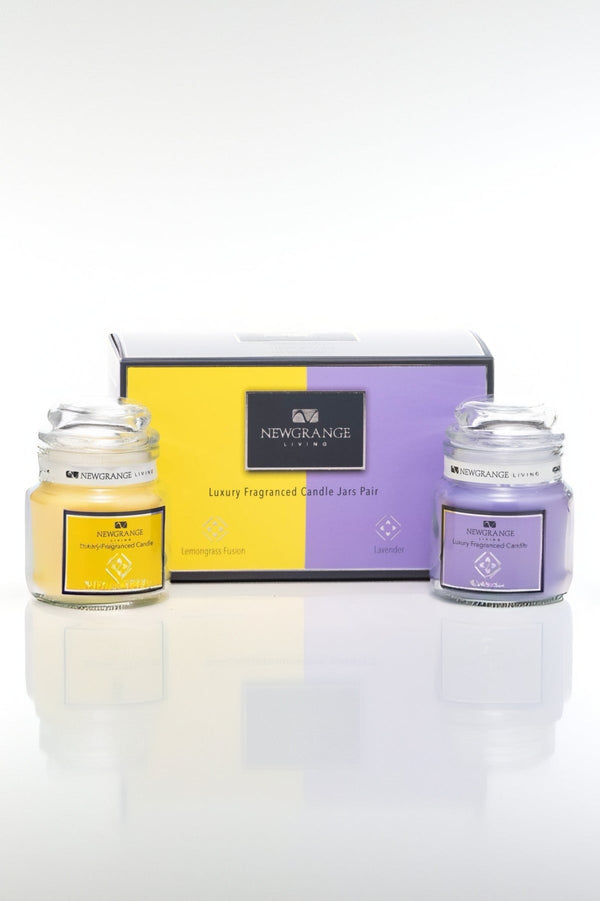 Carraig Donn Candle Jar Pair Lemongrass Fusion & Lavender