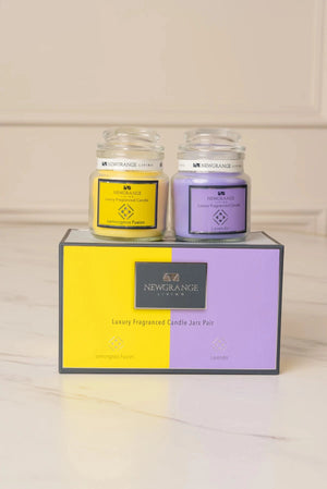 Carraig Donn Candle Jar Pair Lemongrass Fusion & Lavender