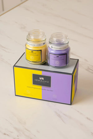 Carraig Donn Candle Jar Pair Lemongrass Fusion & Lavender