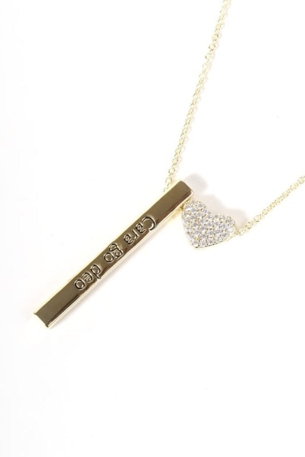 Carraig Donn "Cara Go Deo" Bar Pendant Necklace