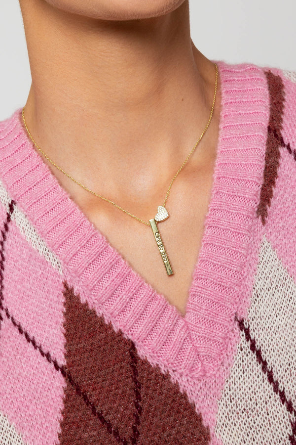 Carraig Donn "Cara Go Deo" Bar Pendant Necklace