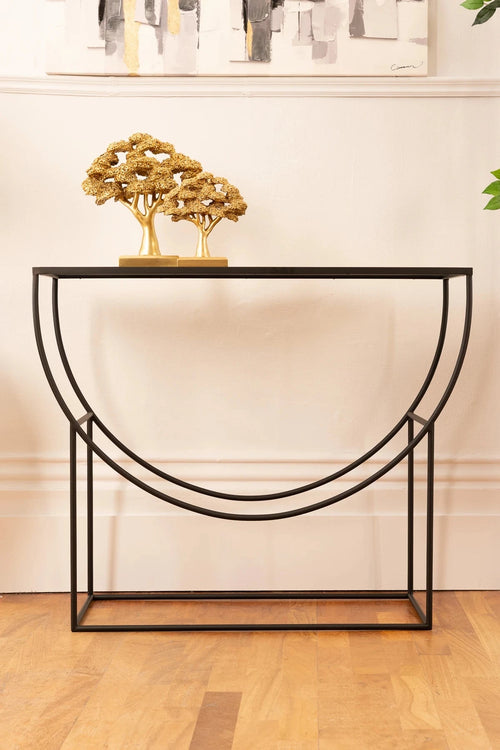 Cara Half Moon Console Table