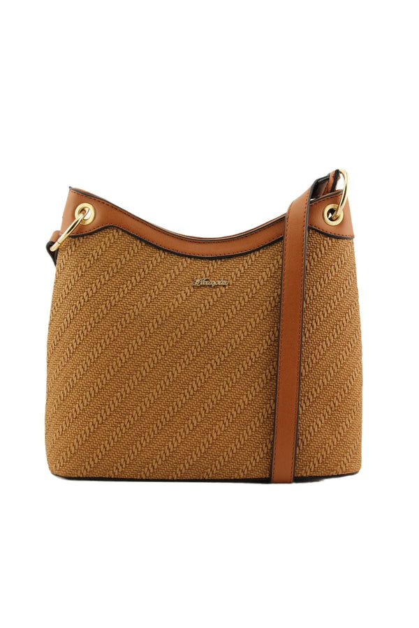 Cauca Curved Bag in Brown Ladies Crossbody Bags Carraig Donn