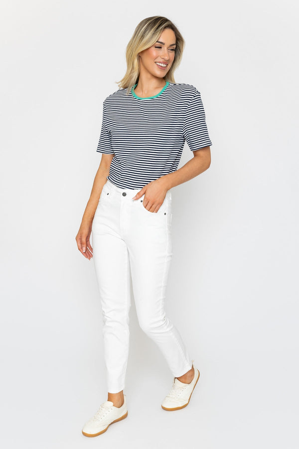 Carraig Donn Celine Casual Jeans in Ecru