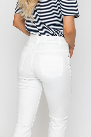 Carraig Donn Celine Casual Jeans in Ecru