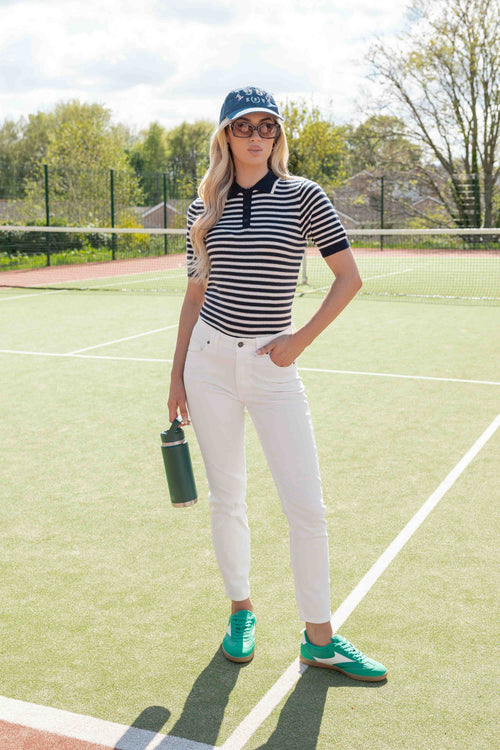 Carraig Donn Celine Casual Jeans in Ecru