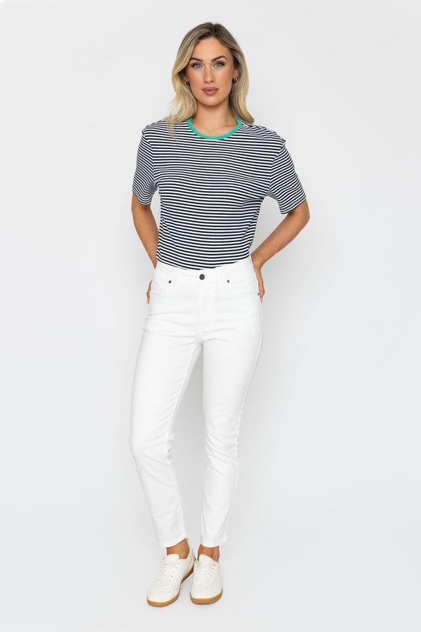 Carraig Donn Celine Casual Jeans in Ecru