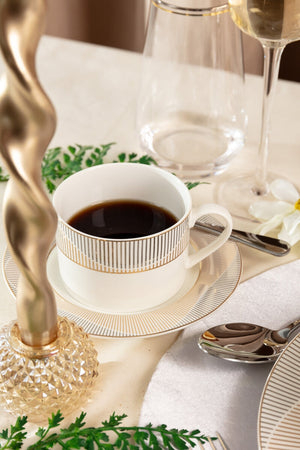 Carraig Donn Celine Cups and Saucer Set Of 4