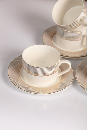 Carraig Donn Celine Cups and Saucer Set Of 4