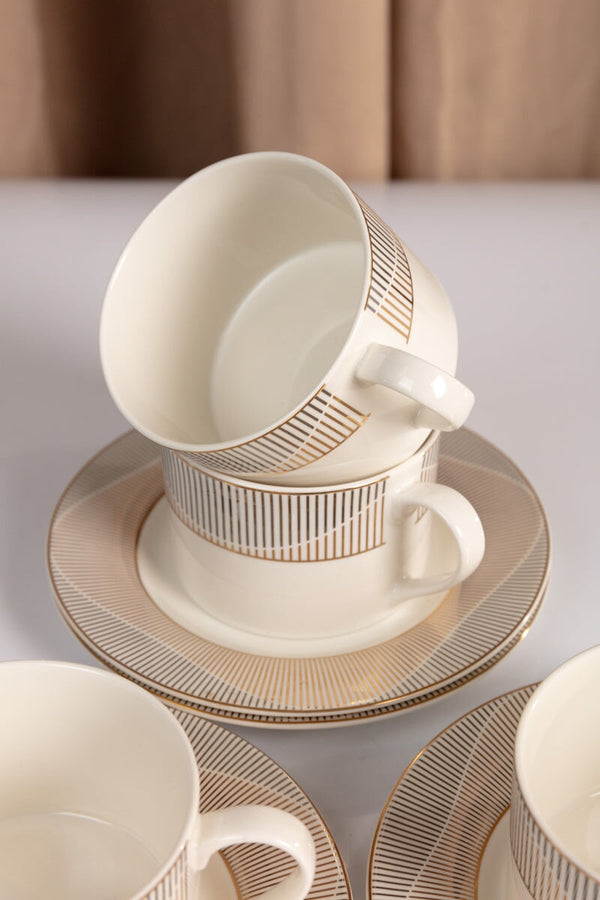 Carraig Donn Celine Cups and Saucer Set Of 4