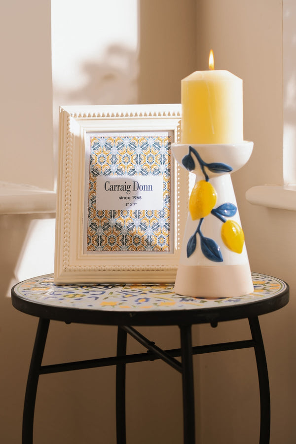 Carraig Donn Ceramic Lemon Candle Holder