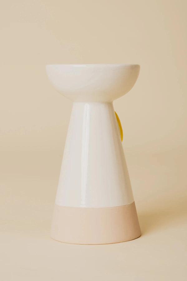 Carraig Donn Ceramic Lemon Candle Holder