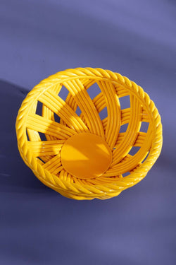 Carraig Donn Ceramic Weaved Bowl Yellow