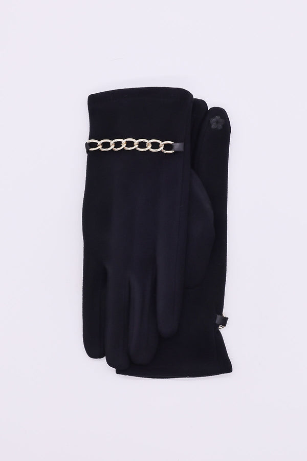 Carraig Donn Chain Detail Glove in Black