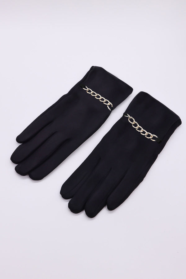 Carraig Donn Chain Detail Glove in Black