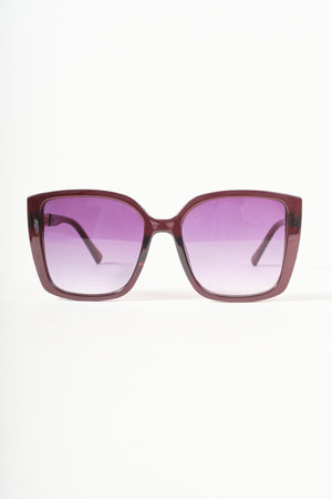 Carraig Donn Chain Link Burgundy Square Sunglasses