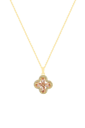 Carraig Donn Champagne Clover Necklace
