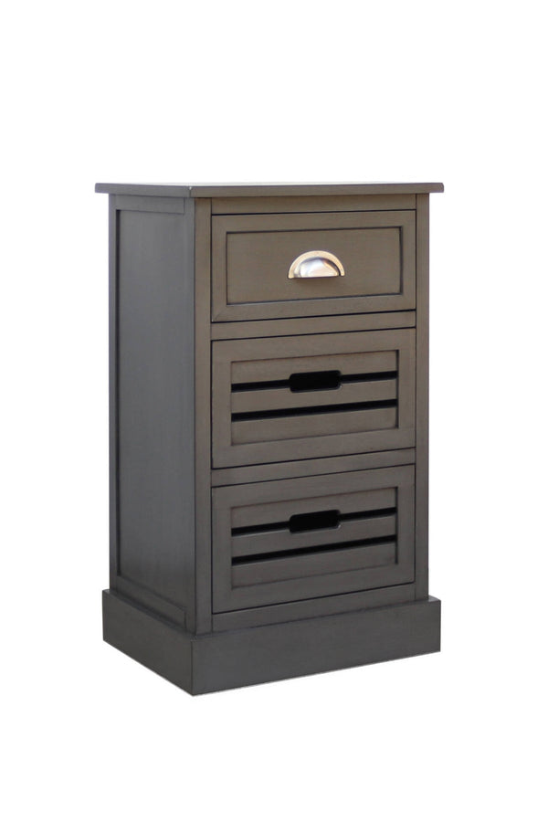 Carraig Donn Charlie 3-Drawer Walnut Cabinet