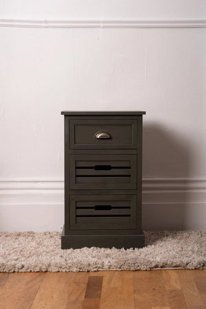 Carraig Donn Charlie 3-Drawer Walnut Cabinet