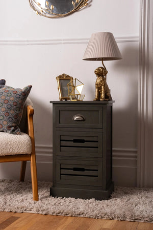 Carraig Donn Charlie 3-Drawer Walnut Cabinet