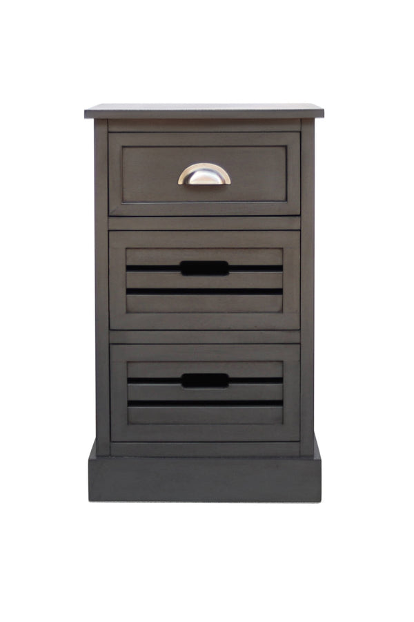 Carraig Donn Charlie 3-Drawer Walnut Cabinet