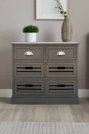 Carraig Donn Charlie 6-Drawer Walnut Cabinet