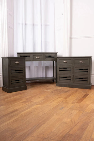 Carraig Donn Charlie 6-Drawer Walnut Cabinet