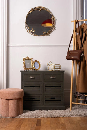 Carraig Donn Charlie 6-Drawer Walnut Cabinet