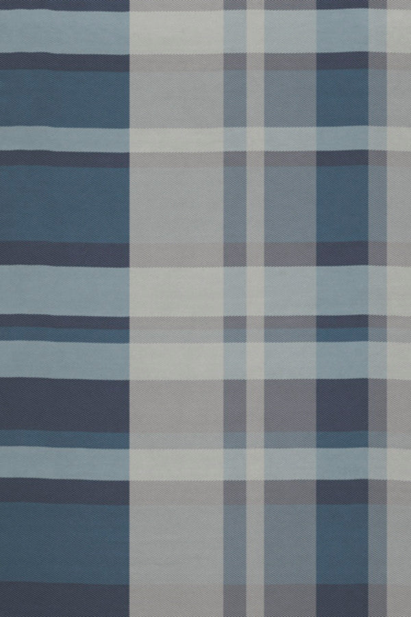 Carraig Donn Check Blue Blanket With Fringes 140X180Cm