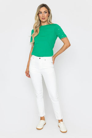 Carraig Donn Chloe Sculpting Push Up Jeans in White