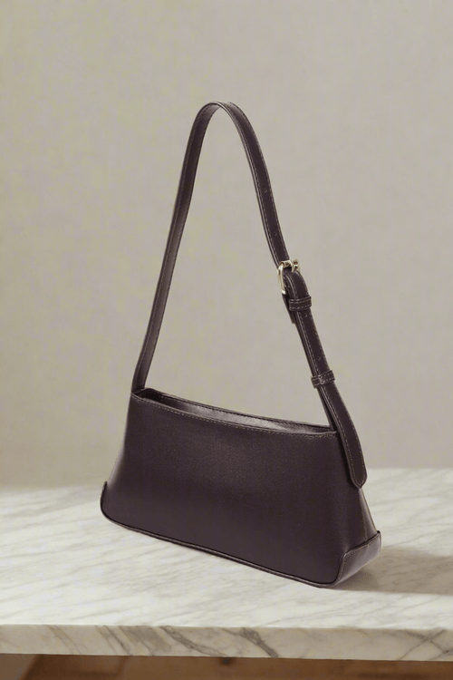 Carraig Donn Chocolate Brown Link Detail Shoulder Bag