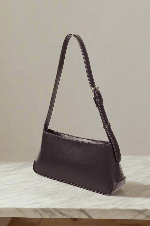 Carraig Donn Chocolate Brown Link Detail Shoulder Bag