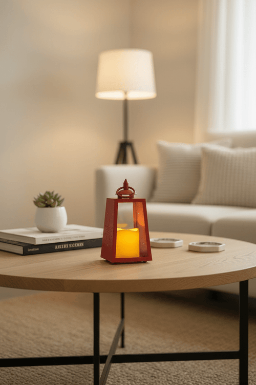 Christmas Red LED Lantern