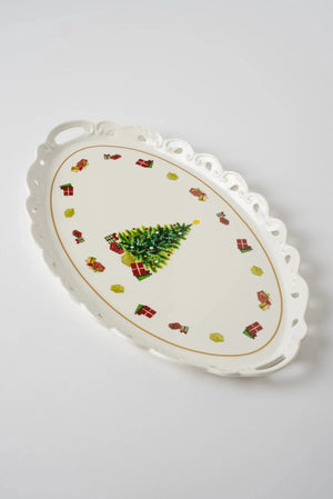 Carraig Donn Christmas Tree Oval Platter