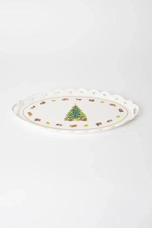 Carraig Donn Christmas Tree Oval Platter