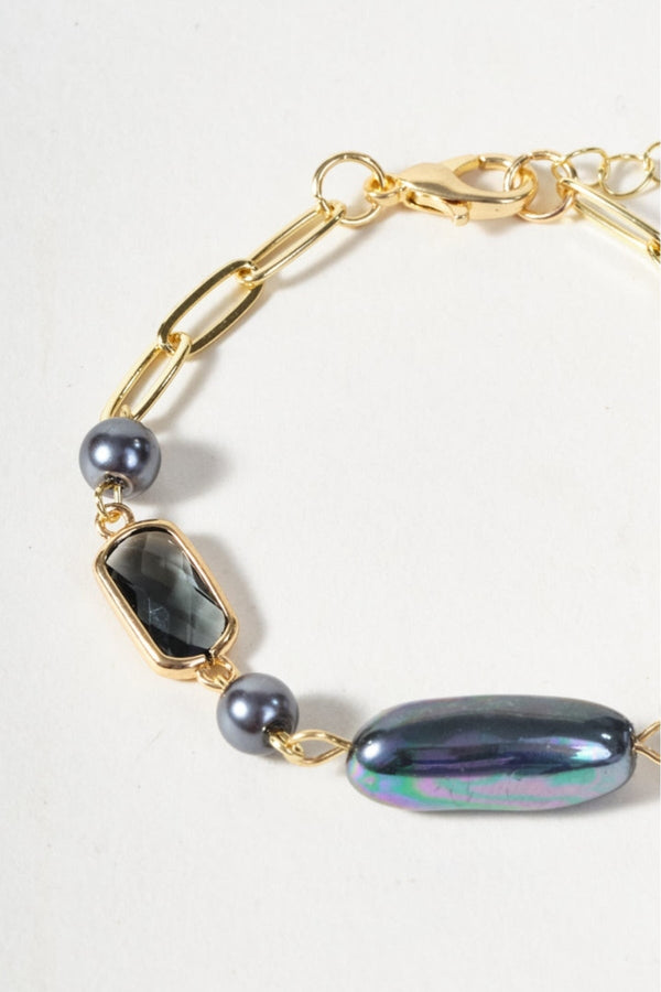 Carraig Donn Chunky Grey Beaded Bracelet