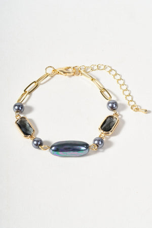 Carraig Donn Chunky Grey Beaded Bracelet