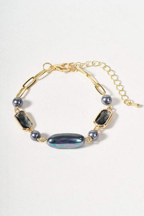 Carraig Donn Chunky Grey Beaded Bracelet