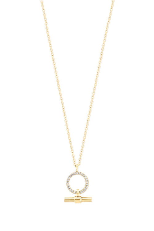 Circle & T-Bar Pendant