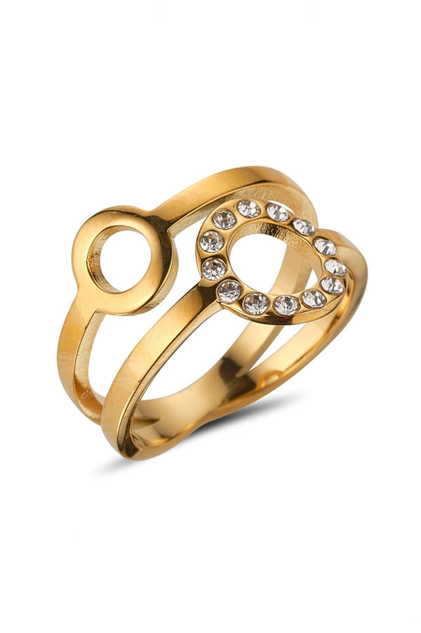 Carraig Donn Circles Gold Ring Size 8