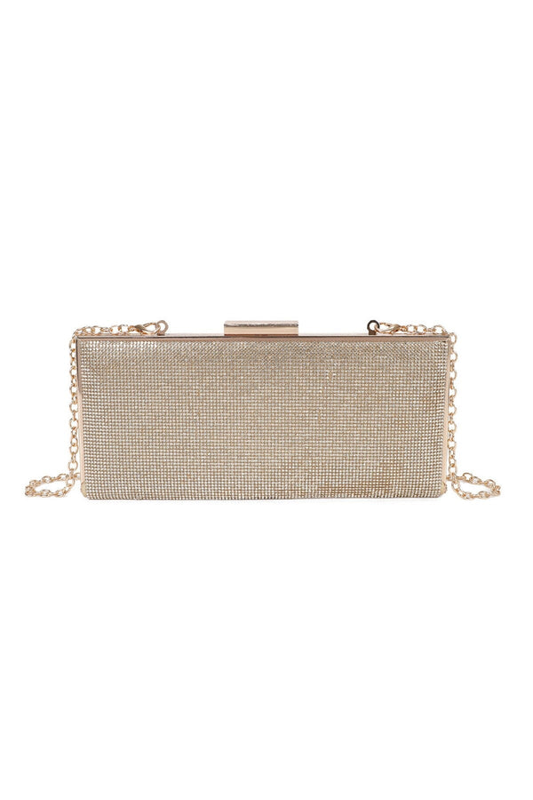 Carraig Donn Clasp Detail Lux Gold Evening Bag