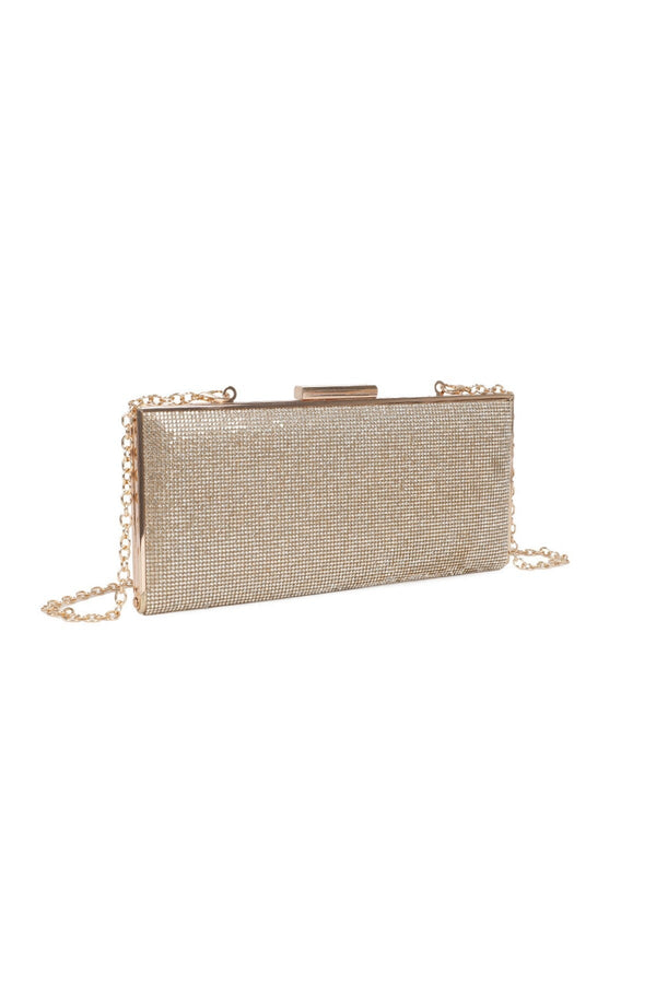 Carraig Donn Clasp Detail Lux Gold Evening Bag