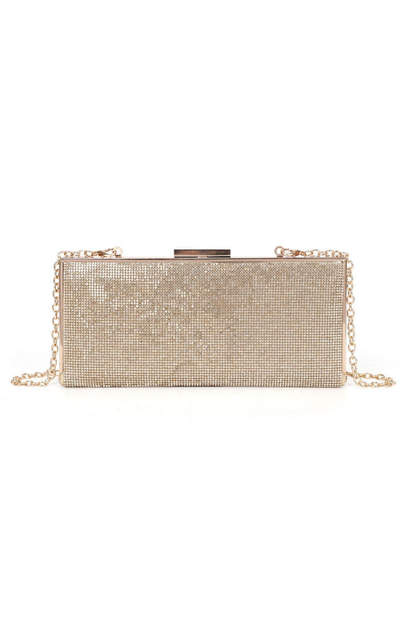 Carraig Donn Clasp Detail Lux Gold Evening Bag
